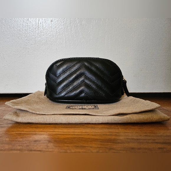 Gucci GG Marmont Matelasse Leather Coin Pouch - Picture 2 of 8